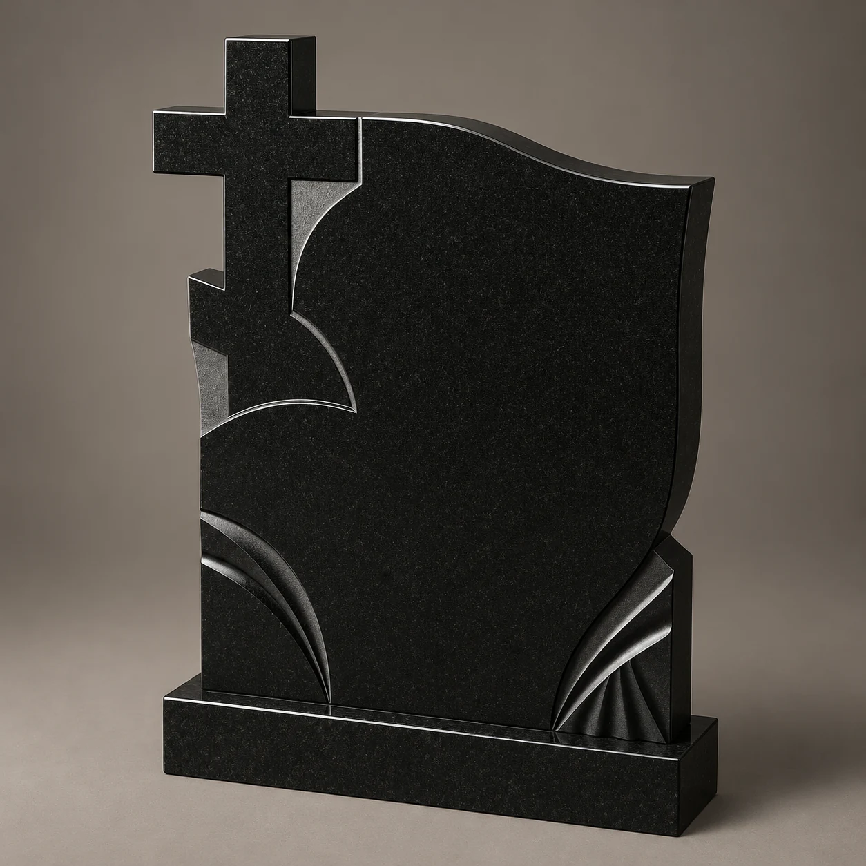 Monument funerar modern cu cruce laterală